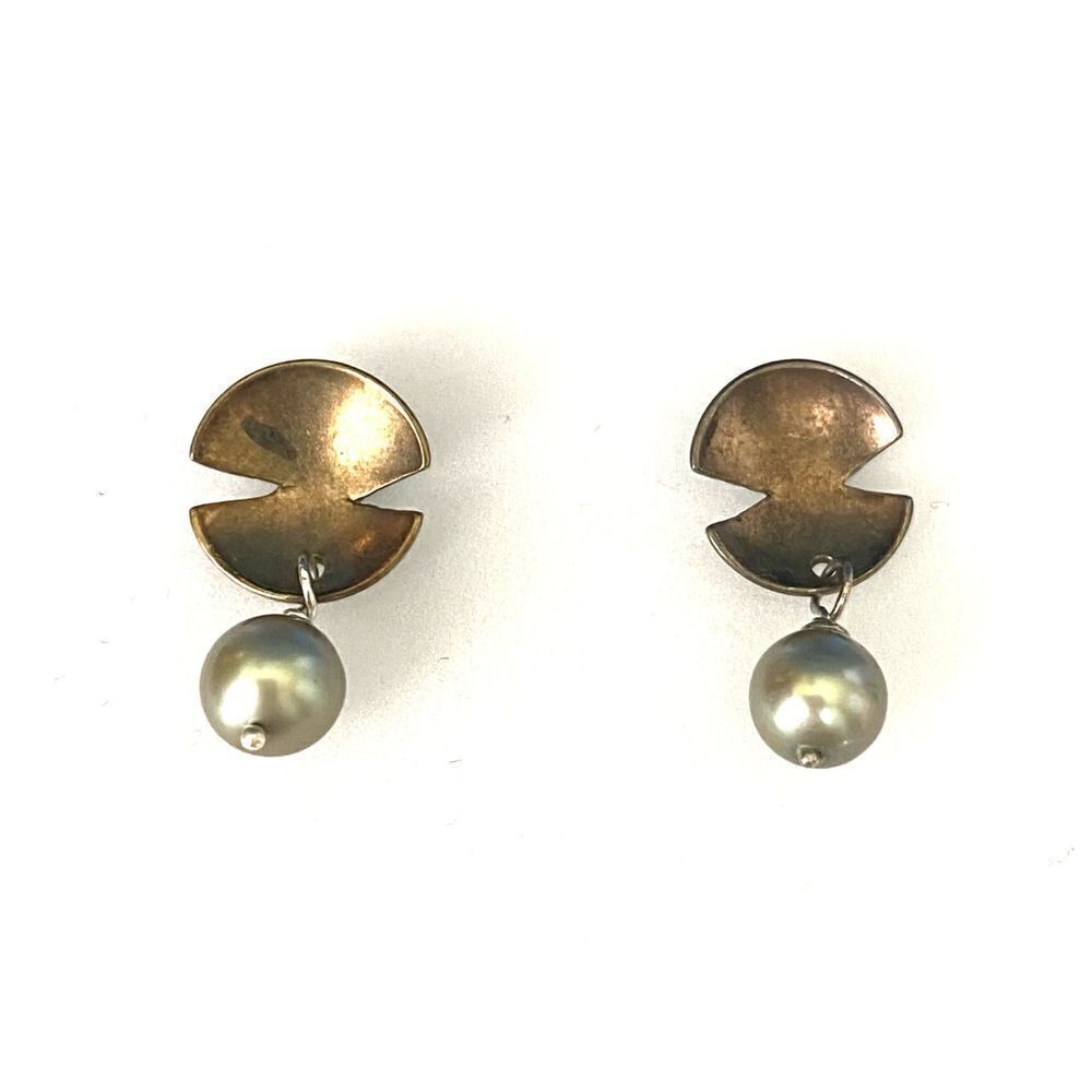 SPECIAL 1/2 PRICE Single Pearl Dainty Silver Dangles